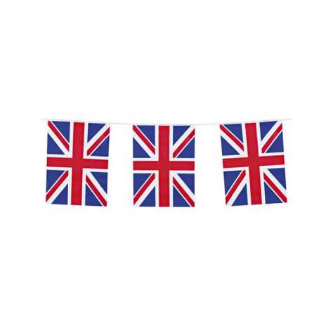 Guirlande fanions drapeaux Royaume-Uni 10 m