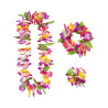 Set hawaï à fleurs adulte