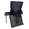 10 Housses de chaise Premium noires 50 x 95 cm