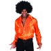Chemise disco orange homme