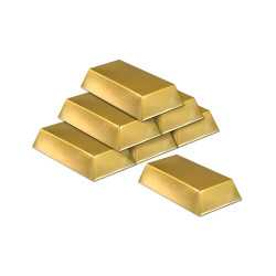 6 Faux lingots en or