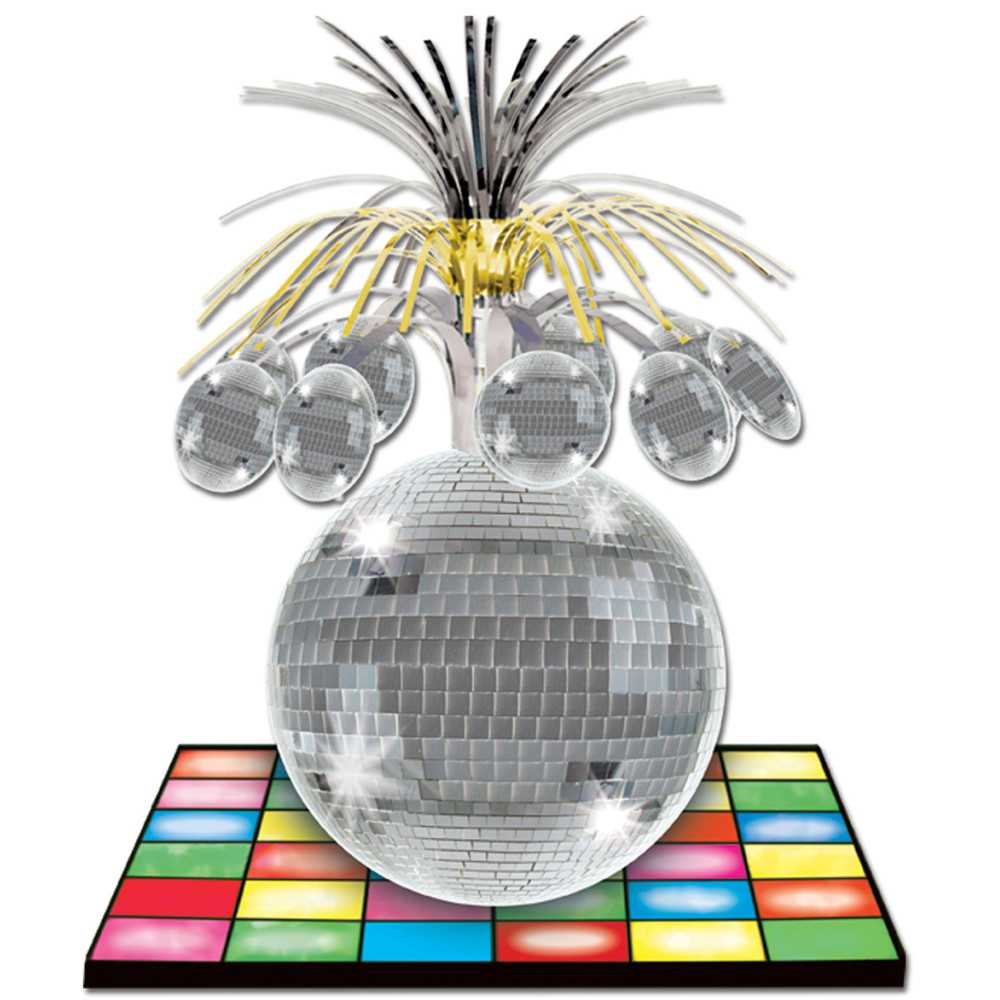 Centre de table piste de danse et boule disco 33 cm : Deguise-toi, achat de  Decoration / Animation