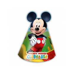 6 chapeaux carton Mickey Mouse