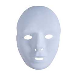 Masque blanc adulte en plastique