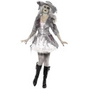 Déguisement fantôme pirate effet satiné femme Halloween
