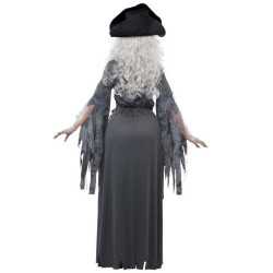 Déguisement fantôme pirate grise femme Halloween