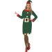 Déguisement elfe verte femme Noël