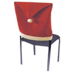 4 Housses de chaise rouge Noël