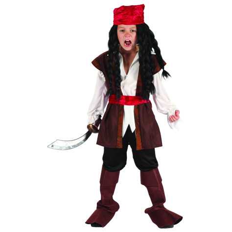 Zeaying 7 Pièces Accessoires de Costume Pirate, Costume de Carnaval Pirate,  Deguisement Garcon Pirate, Deguisement Pirate avec Bandana de Capitaine
