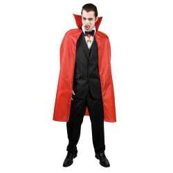 Cape vampire rouge homme 120 cm Halloween