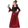 Déguisement vampire rouge et noir fille Halloween