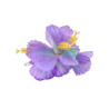 Barrette fleur violette Hawaï