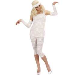 Déguisement momie femme blanc Halloween