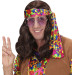 Perruque marron hippie adulte