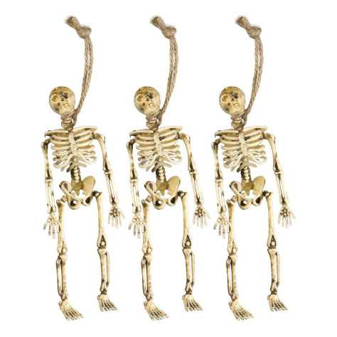 Décorations squelettes pendus Halloween 15 cm