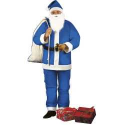 Déguisement Père Noël bleu homme