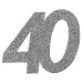 6 Confettis anniversaire 40 ans 6 x 5 cm