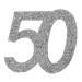 6 Confettis anniversaire 50 ans 5 x 5 cm