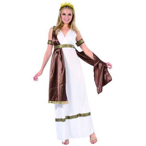 Déguisement satiné romaine femme