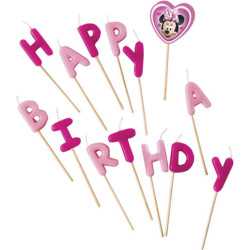 Bougies Happy Birthday Minnie