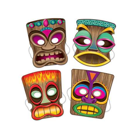 4 Masques Tiki