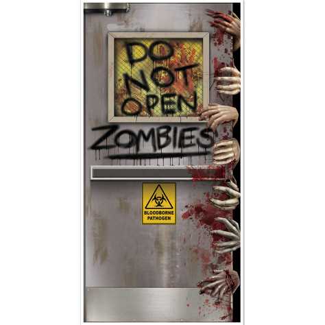 Décoration de porte laboratoire zombie 76 x 152 cm