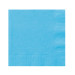 20 Serviettes en papier bleu lagon 33 x 33 cm