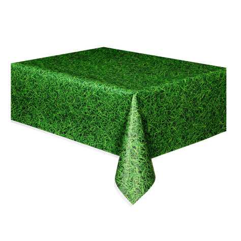 Nappe verte en plastique effet herbe 137 x 274 cm