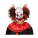 Masque latex clown rouge sanglant adulte Halloween