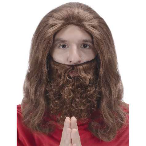 Perruque avec barbe Jésus homme