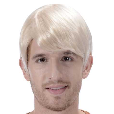 Perruque blonde courte homme