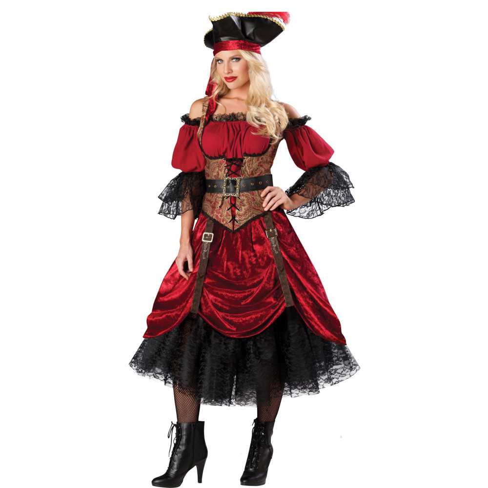 Déguisement Pirate avec corset pour femme - Luxe