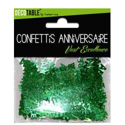 Confettis Joyeux anniversaire vert