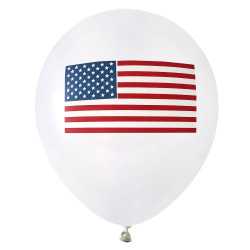 8 Ballons en latex USA 23 cm