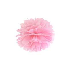 Pompon à suspendre en papier rose 25 cm