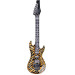 Guitare rock gonflable orange adulte