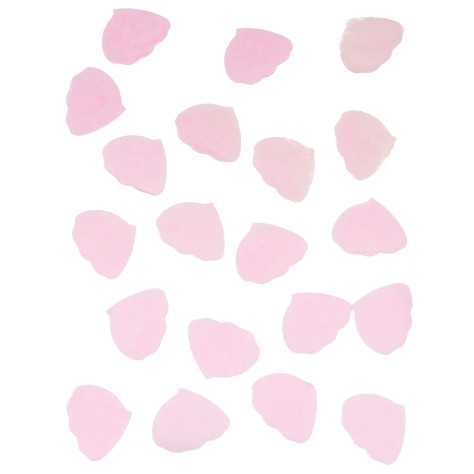 Confettis pétales de rose en papier rose 50g