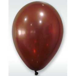 50 Ballons marron métallisés 30 cm