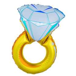 Ballon géant bague diamant 105 cm