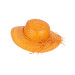Chapeau de paille vintage orange femme