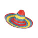 Sombrero Mexicain rouge-bleu-jaune adulte