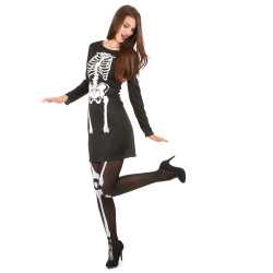 Déguisement squelette femme Halloween