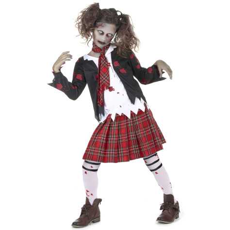 Déguisement écolière zombie fille Halloween