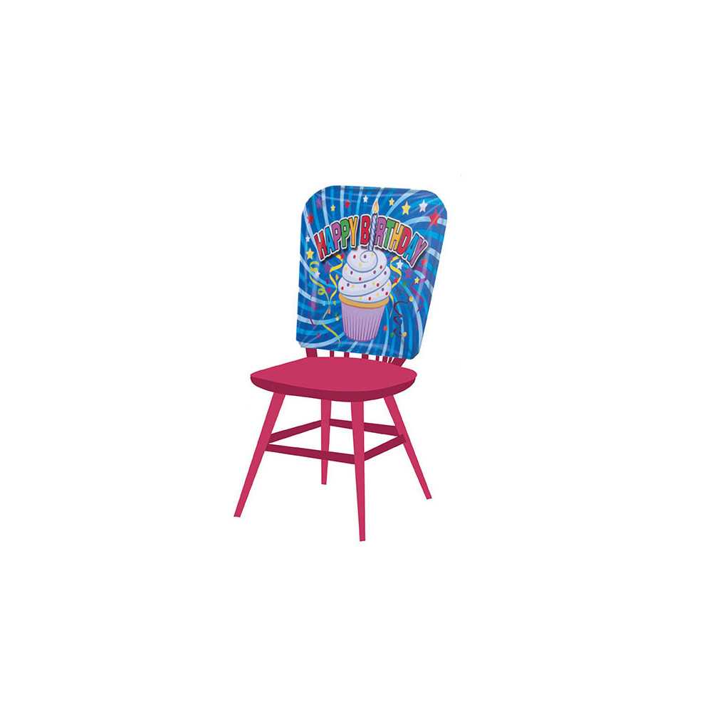 Housse de chaise Happy Birthday 38 x 48 cm