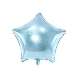 Ballon aluminium étoile turquoise 45 cm