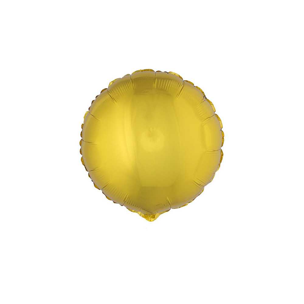 Ballon aluminium rond doré 45 cm