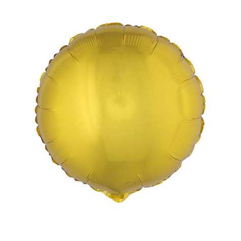 Ballon aluminium rond doré 45 cm
