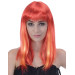 Perruque longue cheveux rouges femme