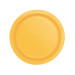 20 Petites assiettes en carton jaune tournesol 17 cm