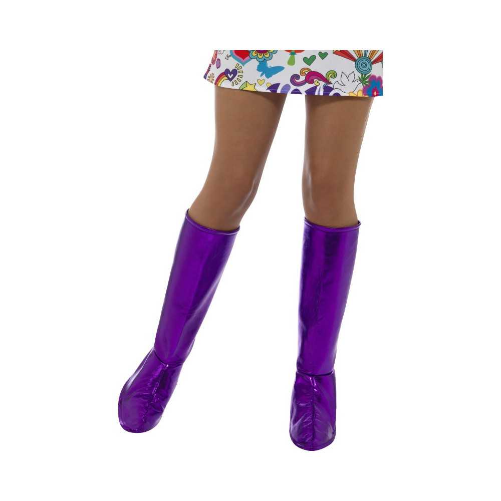 Couvre-bottes violettes femme